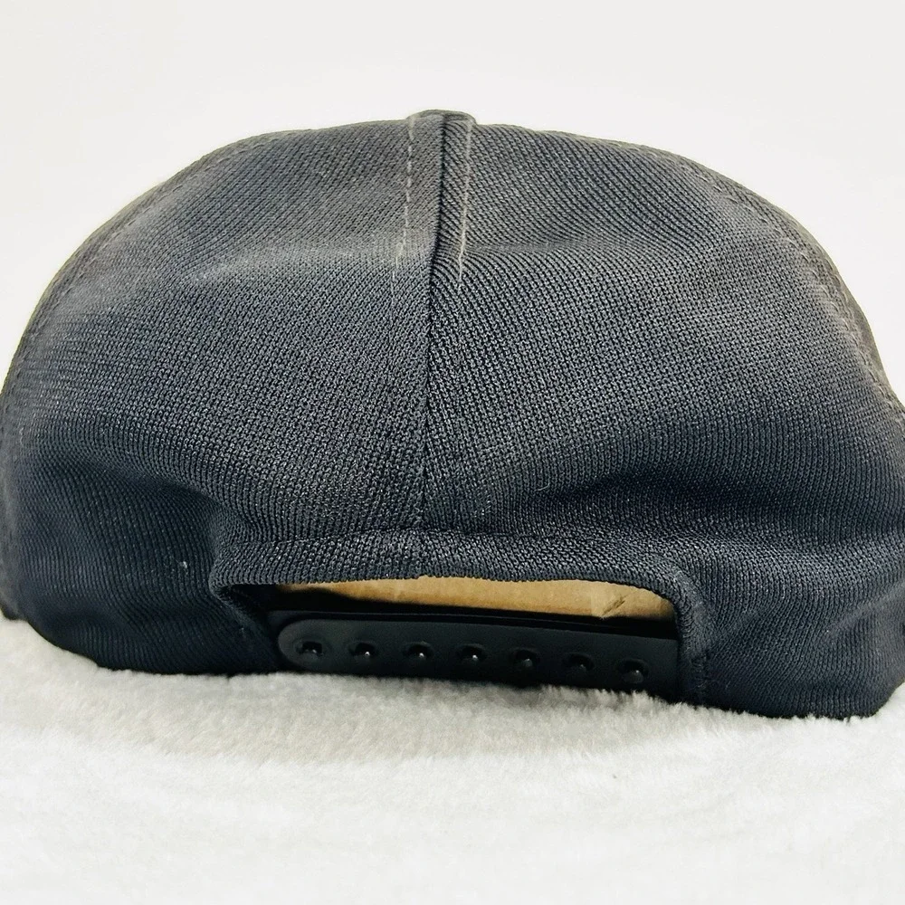 Vietnam Veteran Patch Vintage Made in USA Hat Cap Adjustable‎ Snapback Black